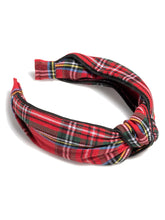 Load image into Gallery viewer, Holiday Knotted Plaid Headband