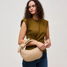Load image into Gallery viewer, Lizbeth Woven Knot Clutch-Natural