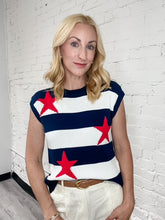Load image into Gallery viewer, Stars & Stripes Knit Top