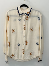 Load image into Gallery viewer, Shell Embroidered Blouse