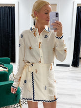 Load image into Gallery viewer, Shell Embroidered Skort