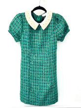 Load image into Gallery viewer, Pearl Trim Tweed Dress