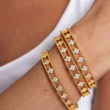 Load image into Gallery viewer, Gracie CZ Clover Bangle