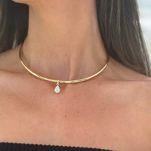 Load image into Gallery viewer, Pear Cut Necklace Cuff