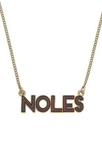 Load image into Gallery viewer, Noles Outline Enamel Necklace