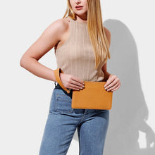 Load image into Gallery viewer, Zana Wristlet Pouch-Mustard