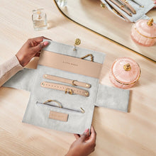 Load image into Gallery viewer, Pebble Jewelry Roll- Soft Tan