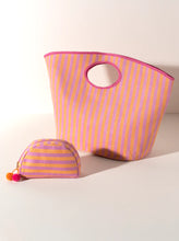 Load image into Gallery viewer, Lolita Stripe Tote-Candy Pink