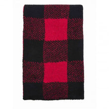 Load image into Gallery viewer, Mud Pie Buffalo Check Blanket-Red