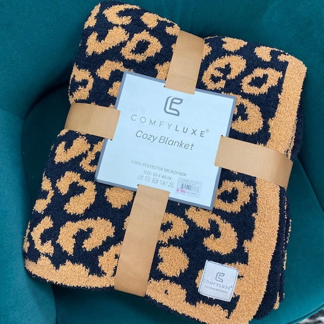 Comfy Luxe Cozy Blanket-Caramel Leopard – TheModernPearl