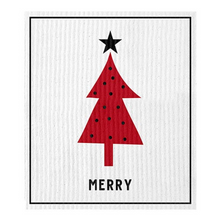 Load image into Gallery viewer, Organic Holiday Dish Cloth