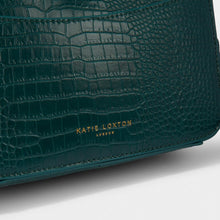Load image into Gallery viewer, Cara Faux Croc Crossbody- Forest Green