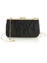 Load image into Gallery viewer, Black Filomena Holiday Clutch
