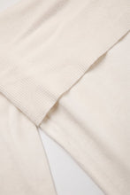 Load image into Gallery viewer, Cream Ribbed Knit Off Shoulder Foldover Sweater

