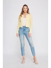Load image into Gallery viewer, Soft Yellow Pointelle Cardigan

