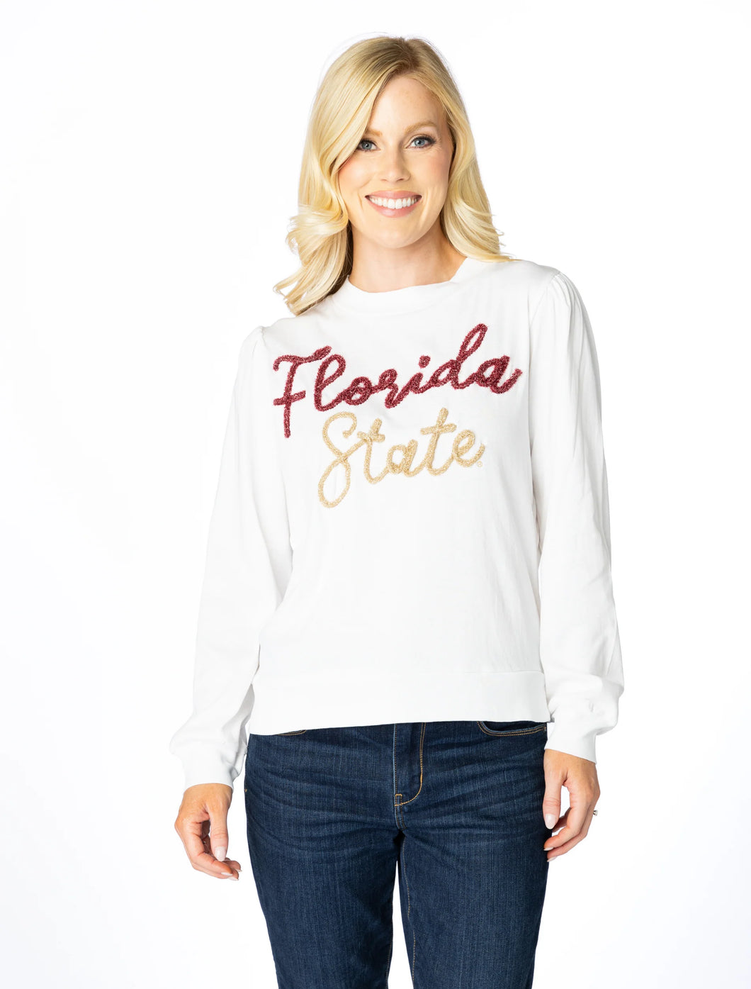 Florida State Glitter Script Longsleeve