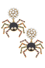 Load image into Gallery viewer, Halloween Spider Earrings
