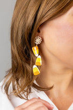 Load image into Gallery viewer, Linked Candy Corn Earrings
