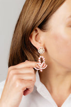 Load image into Gallery viewer, Candy Cane &amp; Bow Earring
