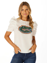Load image into Gallery viewer, Florida Sequin Puff Sleeve Top
