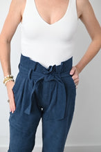 Load image into Gallery viewer, Denim Blue Paperbag Pants
