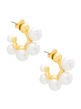 Load image into Gallery viewer, Multi Pearl Hoop Earring
