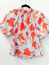 Load image into Gallery viewer, Summer Floral Stripe Top
