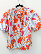 Load image into Gallery viewer, Summer Floral Stripe Top
