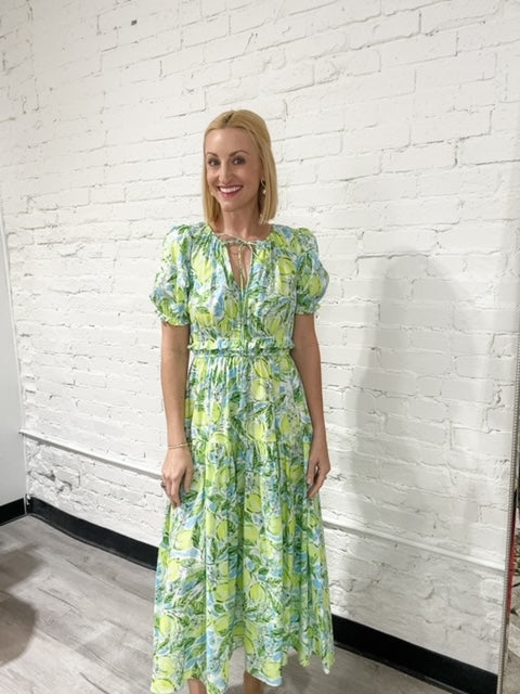 Citrus Splash Maxi Dress