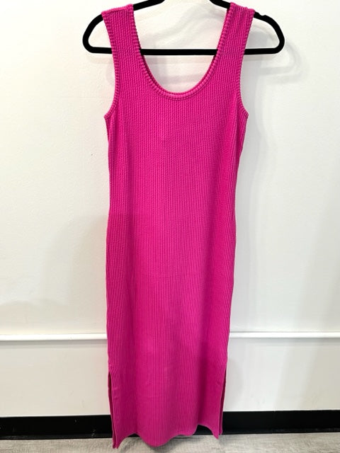 Fuchsia Rib Tank Dress