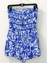 Load image into Gallery viewer, Blue Petals Romper
