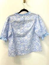 Load image into Gallery viewer, Slate Blue Embroidered Top
