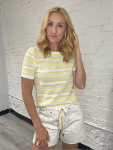 Load image into Gallery viewer, Lemon Stripe Top
