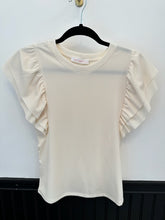 Load image into Gallery viewer, Easy Ruffle Top- Ivory
