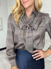 Load image into Gallery viewer, Autumn Plaid Blouse
