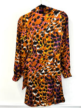 Load image into Gallery viewer, Rainbow Leopard Wrap Dress
