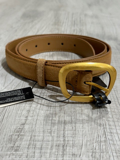 Suede Belt-Camel