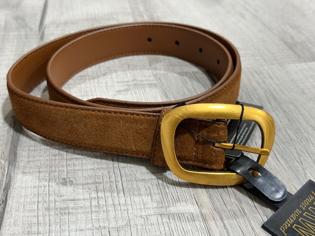Suede Belt-Caramel