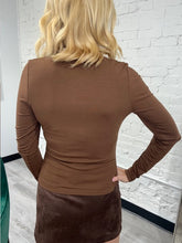 Load image into Gallery viewer, Modal Knit Top- Brown
