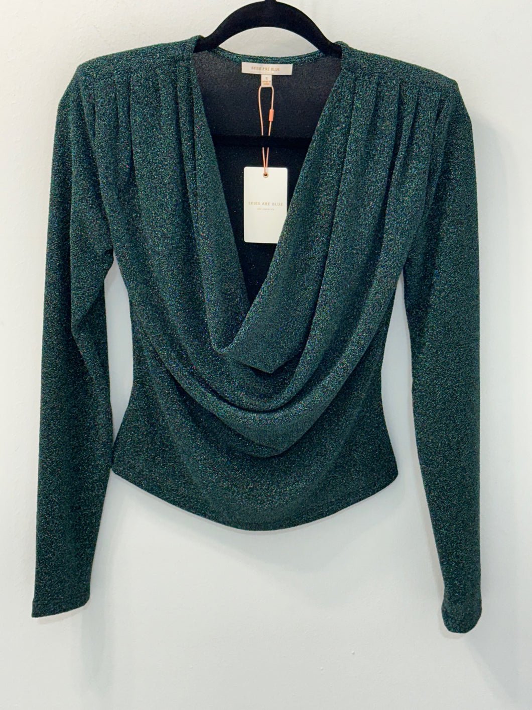 Holiday Glam Top-Green