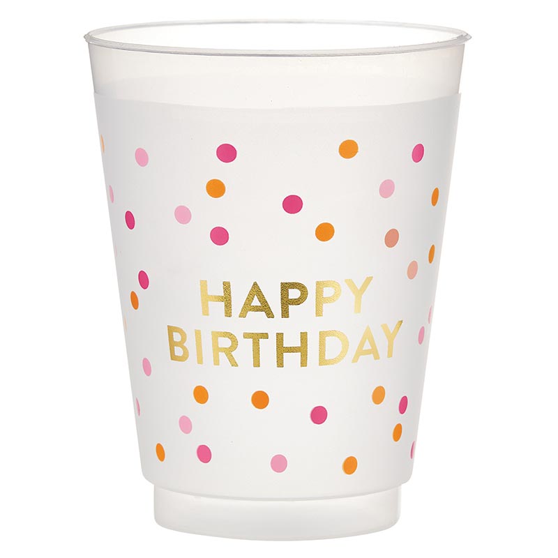 Happy Birthday Frost Cups