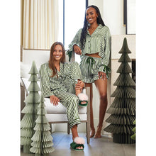 Load image into Gallery viewer, Green Stripe Longsleeve PJs
