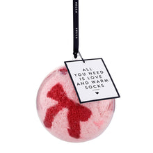 Load image into Gallery viewer, Cozy Sock Ornament-Bow
