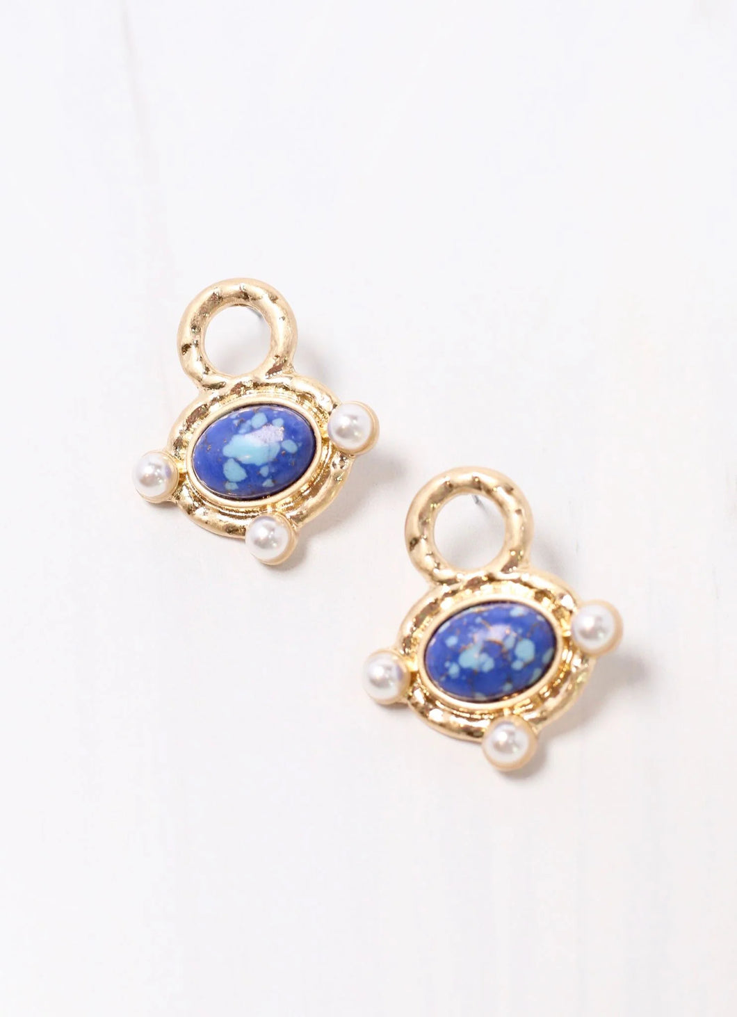 Elinor Stone Earring- Blue