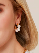 Load image into Gallery viewer, Multi Pearl Hoop Earring
