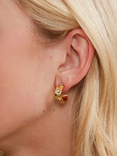 Load image into Gallery viewer, Crystal Stud Huggie Earring
