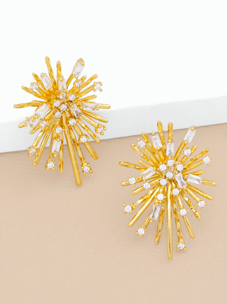 Crystal Starburt Stud Earring