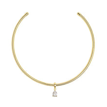 Load image into Gallery viewer, Pear Cut Necklace Cuff
