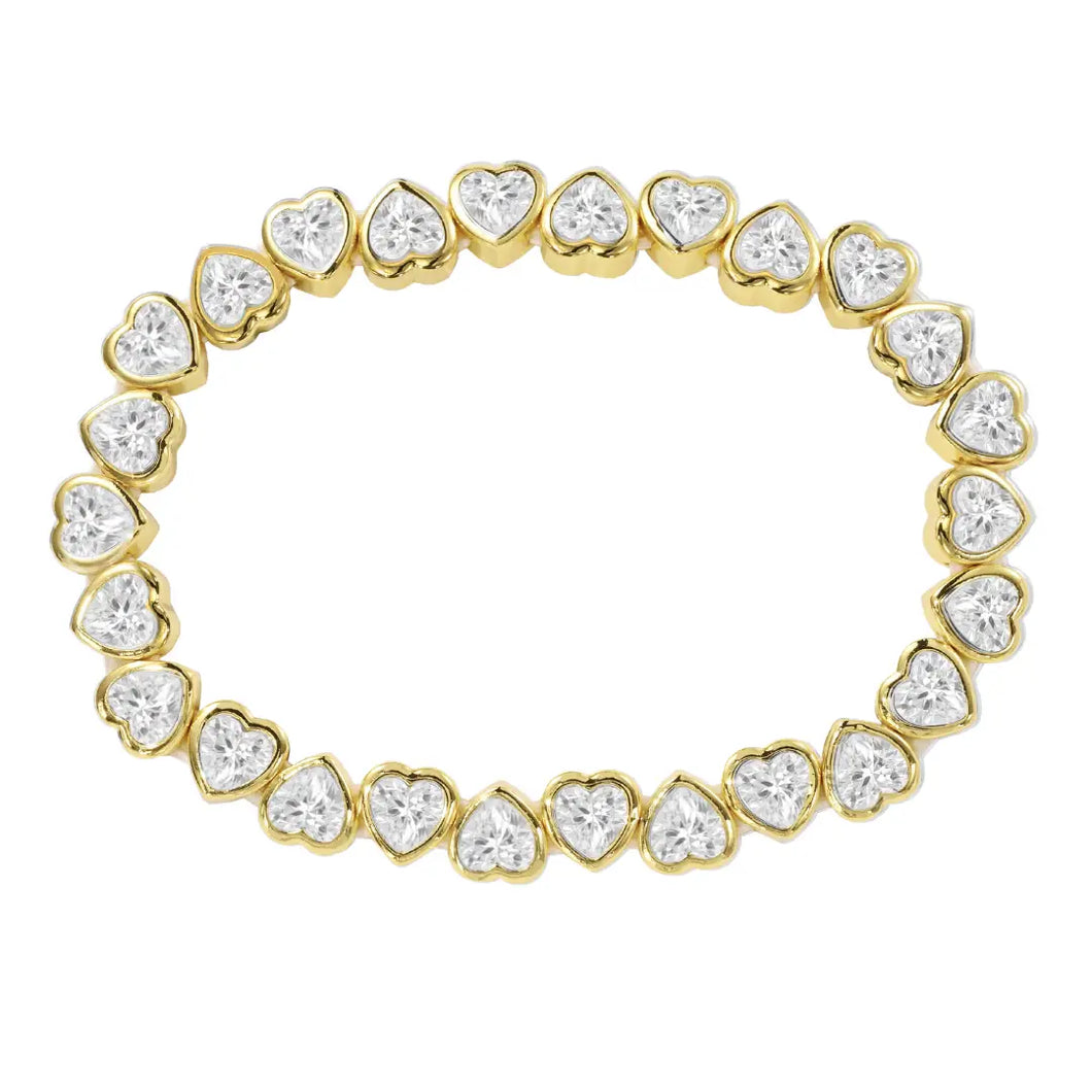 Heart Bezel Bracelet