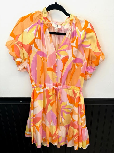Olivia Orange Multi Dress